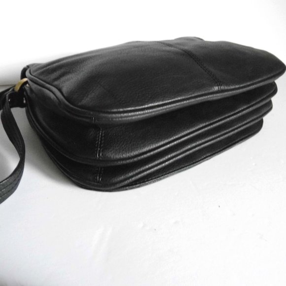 RELATIVITY Leather Purse Black Genuine Bag - Picture 4 of 7